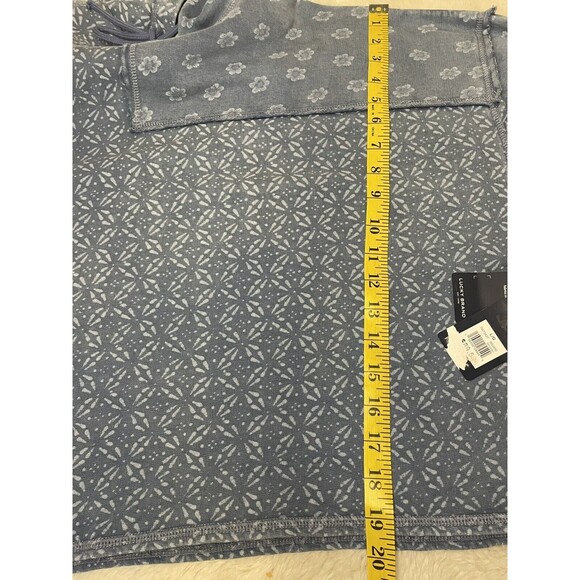 NWT Lucky Brand Patch Batwing Crop Print Hoodie Size Large - Picture 10 of 14